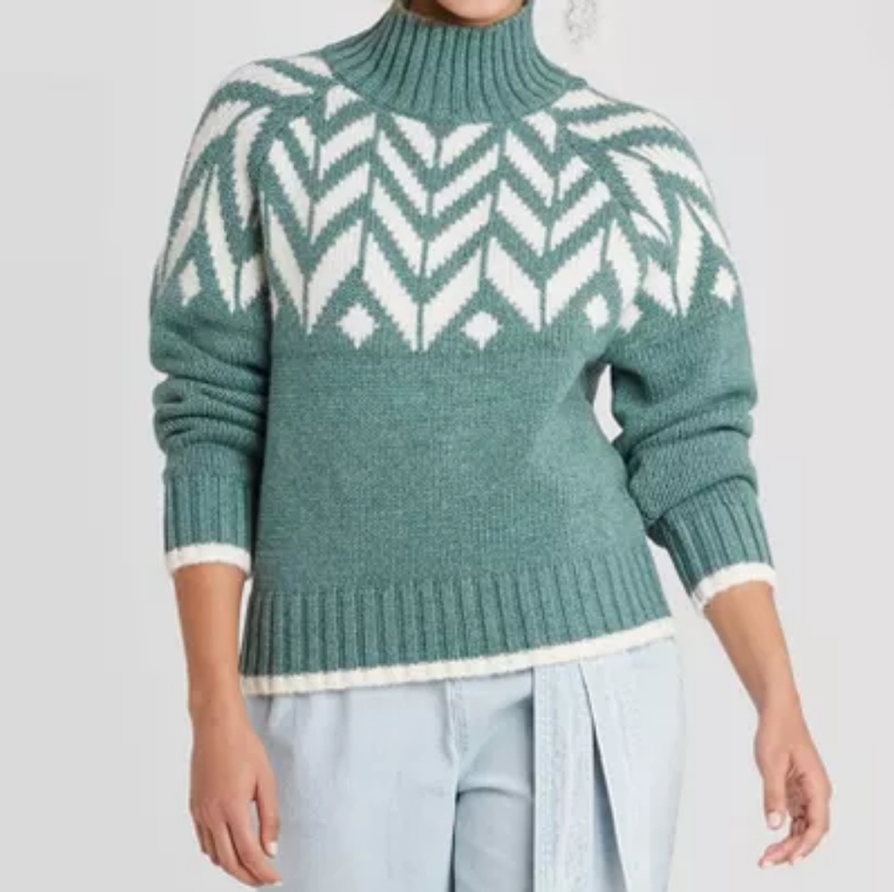 Turtleneck Pullover Knitted Sweater
